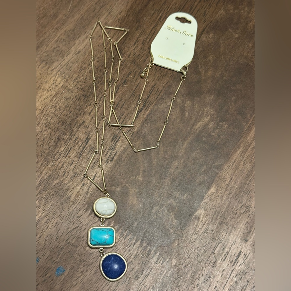 Gold and Turquoise Necklace